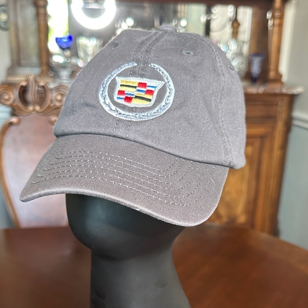 Gray Embroidered Logo Cap - Picture 1 of 6